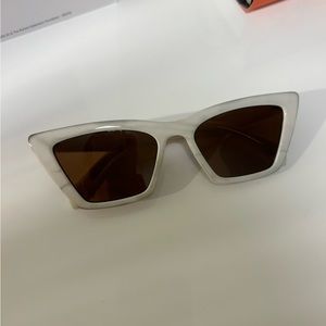 & Other Stories White Cat Eye Sunglasses